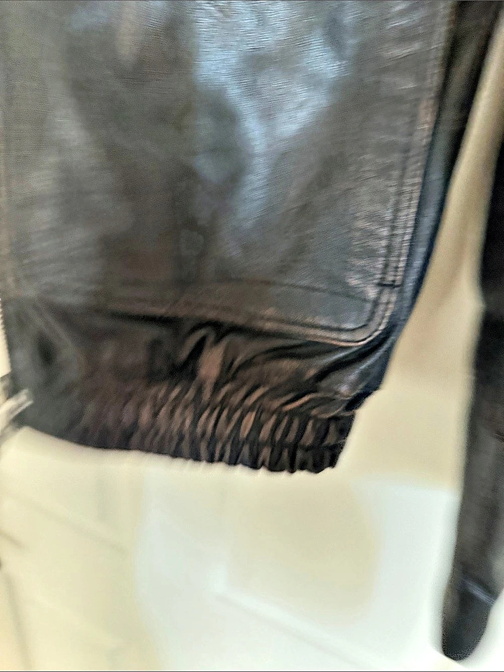 Zara ZW Collection Limited Edition Leather Jacket Black XS - Picture 7 of 7